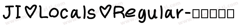 JI Locals Regular字体转换